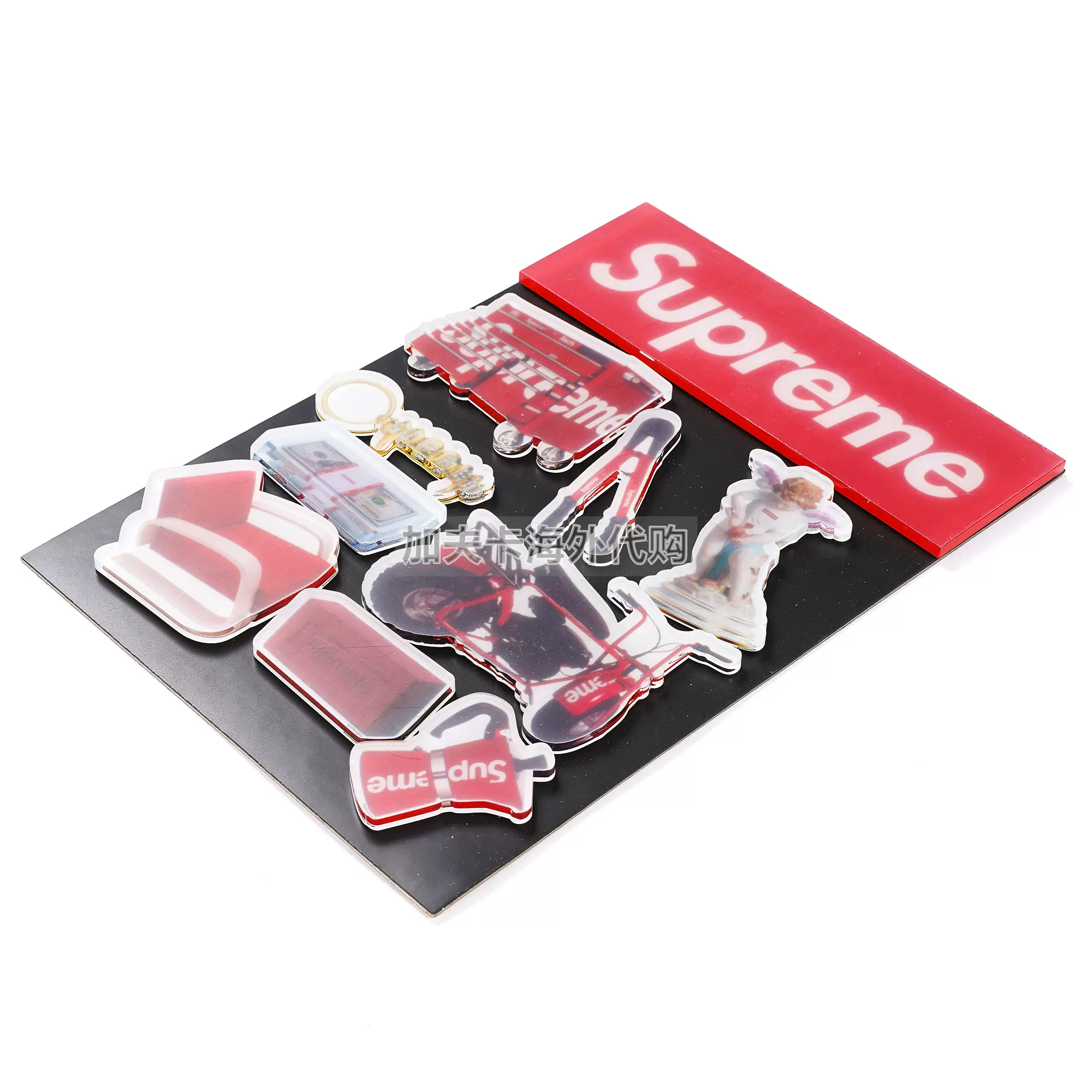 现货Supreme 22SS Magnets (10 Pack) 配件图案磁吸冰箱贴套装-Taobao