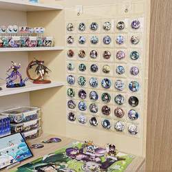 ins Wall-Mounted Display Rack, Storage Box with 48 Compartments, Long Wall-Mounted Storage Rack, Large Capacity