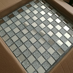 Crystal Glass Mosaic Tiles Small Pieces Background Wall Dressing Room Sink Fish Pond Swimming Pool Mosaic Self-Adhesive