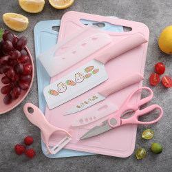 Stainless Steel Knife Set, Complete Kitchen Set for Home Use, Including Cutting Board, Fruit Knife, Baby Food Preparation Tools