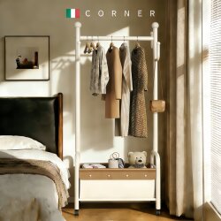 Simple Coat Rack, Floor-Standing, Light Luxury, Bedroom, Household Clothes Rack, Movable Indoor Clothes Drying Rack, Clothes Storage Rack