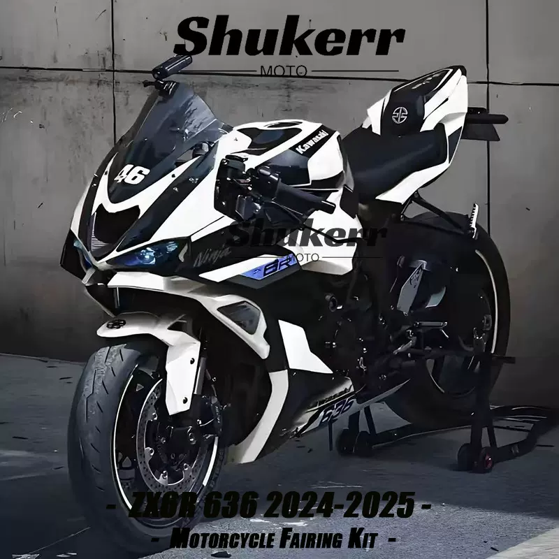 版画 适用川崎忍者Ninja ZX-6R 636 ZX6R 24-25款黑白版画版画定制