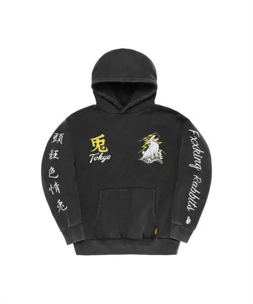 日本代购FR2 Embroidery Souvenir Hoodie 古着风刺绣连帽卫衣-Taobao