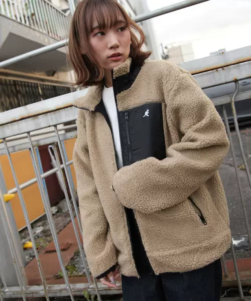 日本代購KANGOL ZIP FIVE 袋鼠男女款搖粒絨夾克外套10色-Taobao