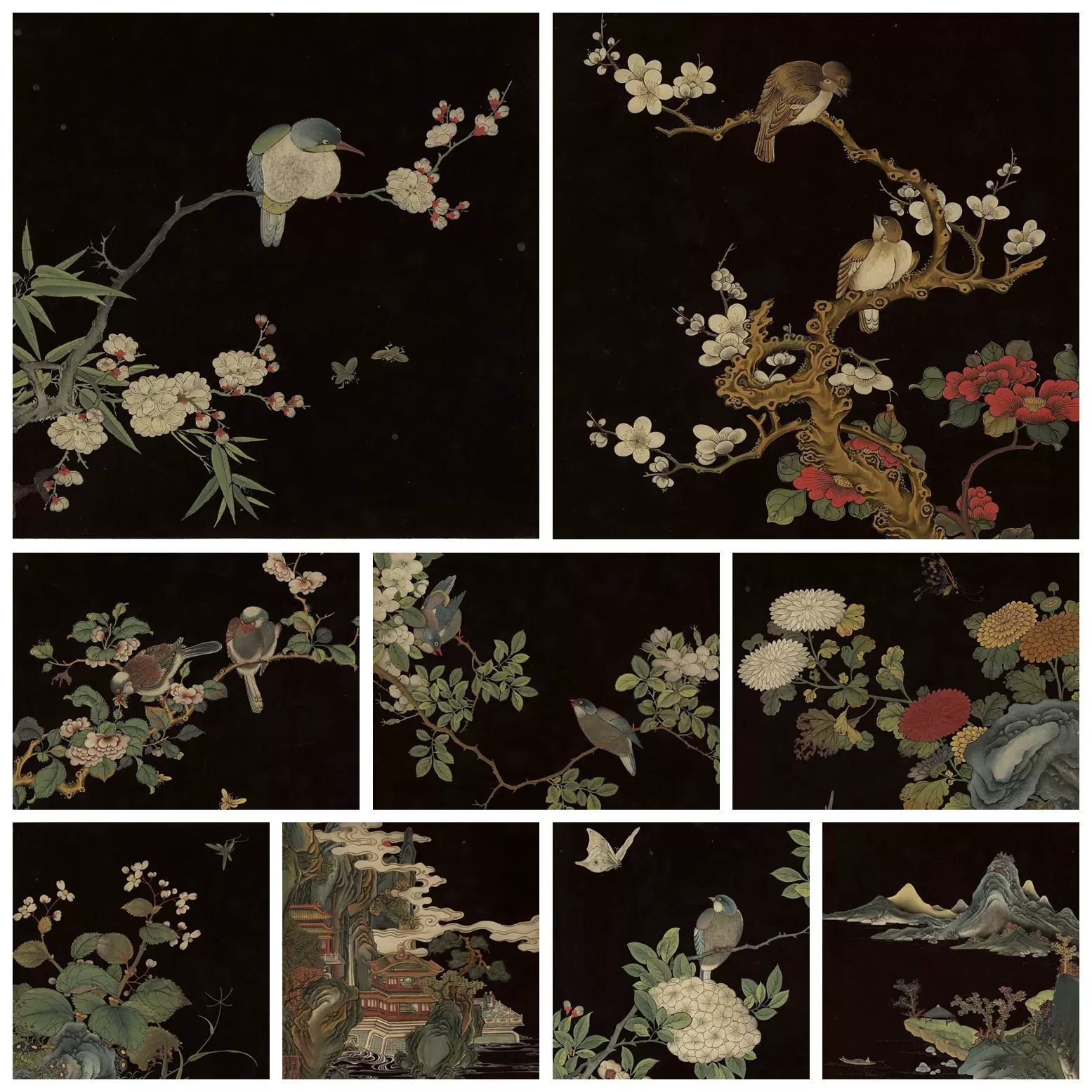 清　惲壽平　二玄社　萱草圖　原寸　鑑定 清 惲壽平 二玄社 萱草圖 原寸 鑑定 清 惲壽平 二玄社 萱草圖