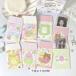 ins Cute Small Card Holder Envelope Bag, Card Packaging Material, Polaroid Badge Storage Envelope Protective Cover