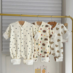 Boys' velvet warm cardigan and autumn and winter outer wear