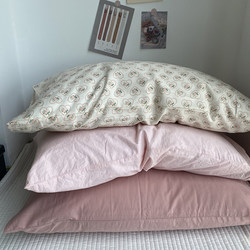 2025 New Product Pillowcase 1 Piece | 100% Cotton Twill Washed Cotton 48*74cm Pillowcase Student Dormitory Pillow Cover