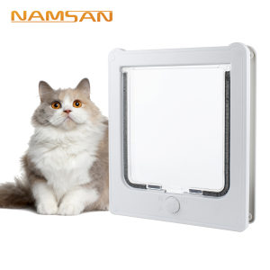 
Cat door wooden door special two-way free entry and exit pet door small dog door door with controllable direction cat door