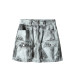Spring brand discounts Personalized street high waist printing and dyeing multi-pocket denim hip short skirt for women 335