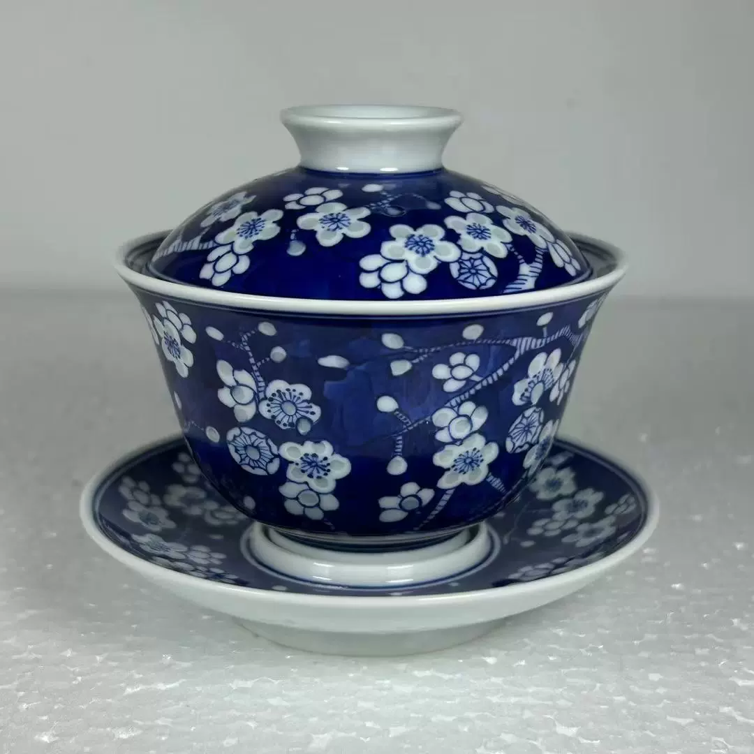 中国陶器 玉銘 染付 新渡 清朝 玩玉 青華磁 茶鐘