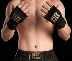 Df Gloves with Gel Padding Replace Hand Wraps to Protect Wrist Knuckles for Boxing, Muay Thai, and Mma Fighting