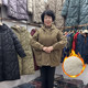 Middle -aged contrasting Pai overcomes large size plus velvet jacket women's winter hooded 40 years old 50 thickened warm mother cotton clothes
