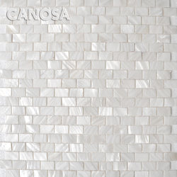 In Stock [Canoha] Shell Mosaic Sw15251 White Bathroom Living Room Decoration Materials