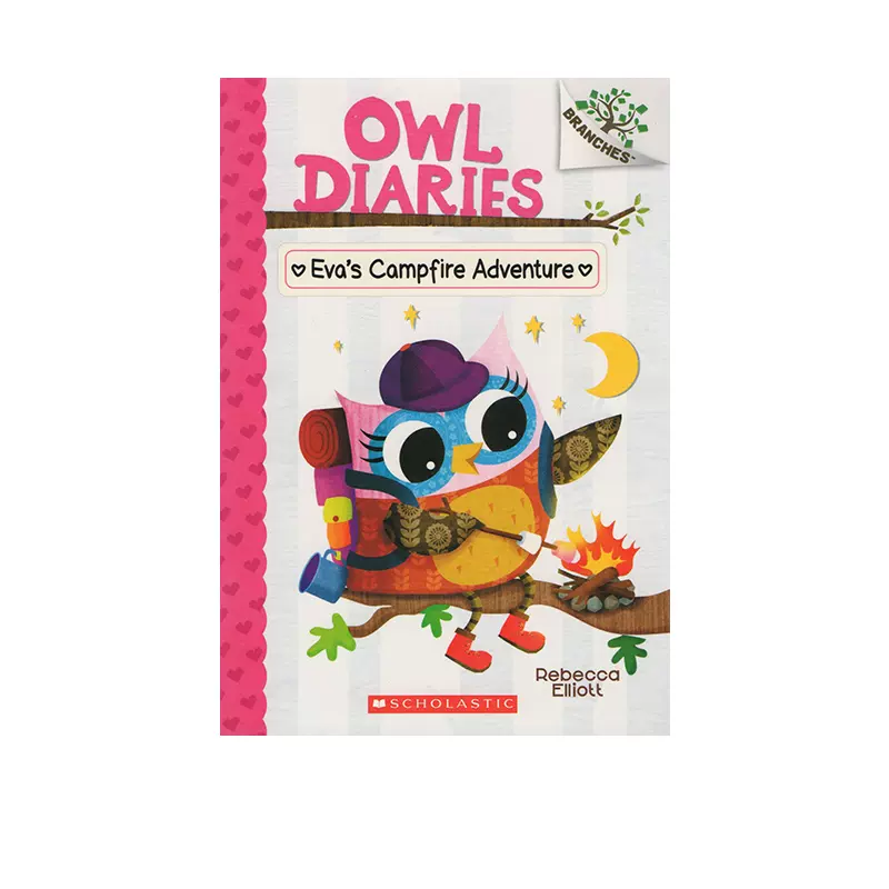 现货 英文原版owl Diaries 12 Eva S Campfire Adventure猫头鹰日记伊娃的篝火冒险儿童启蒙英语阅读故事语言学习图画书籍