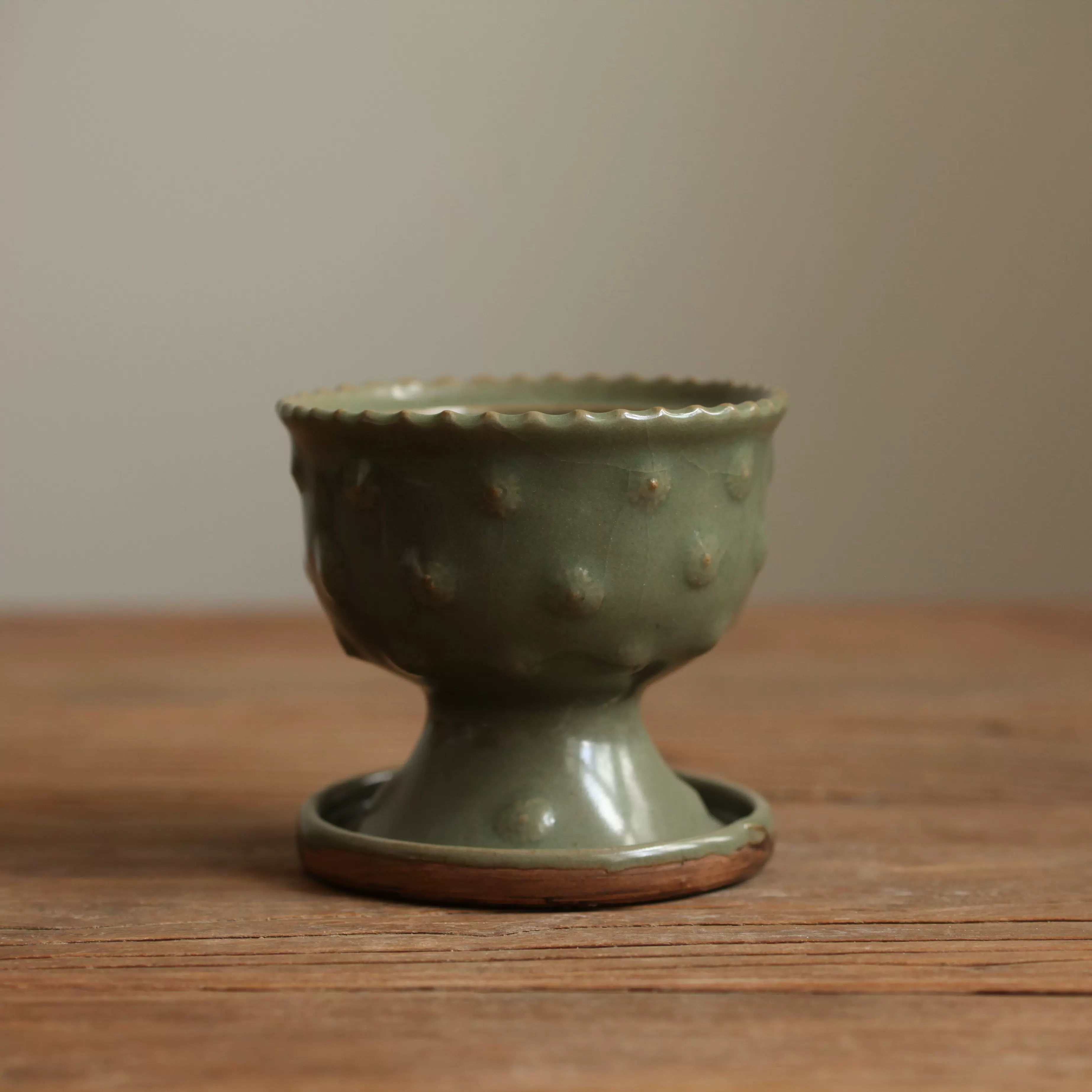 青灰釉 鼓钉水洗 东沟窑青瓷鼓钉洗汝州青瓷水盂水洗老窑瓷