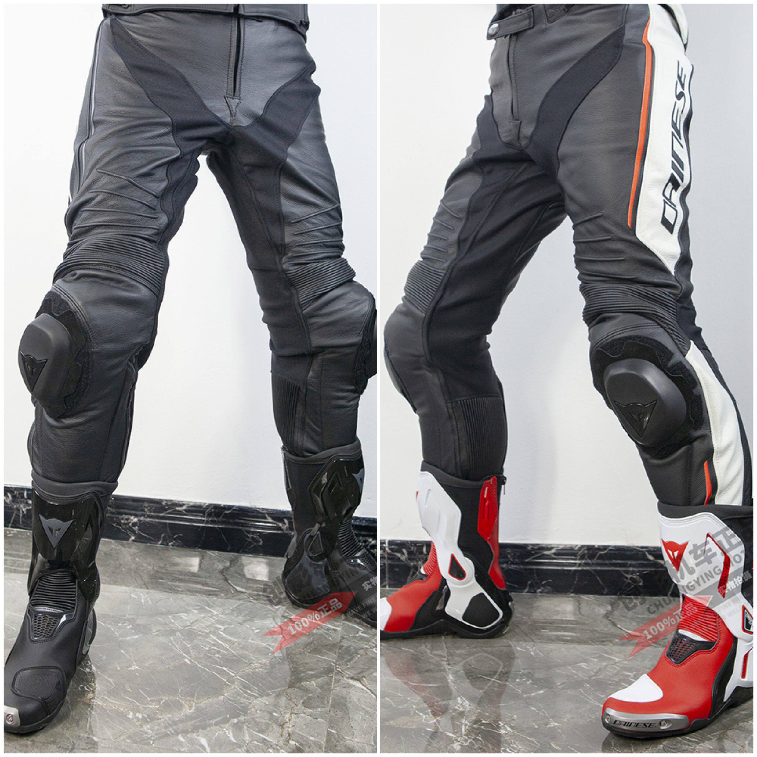 ダイネーゼ　DELTA 3 DELTA 3 - MEN'S MOTORCYCLE LEATHER SHORT/TALL PANTS | BLACK