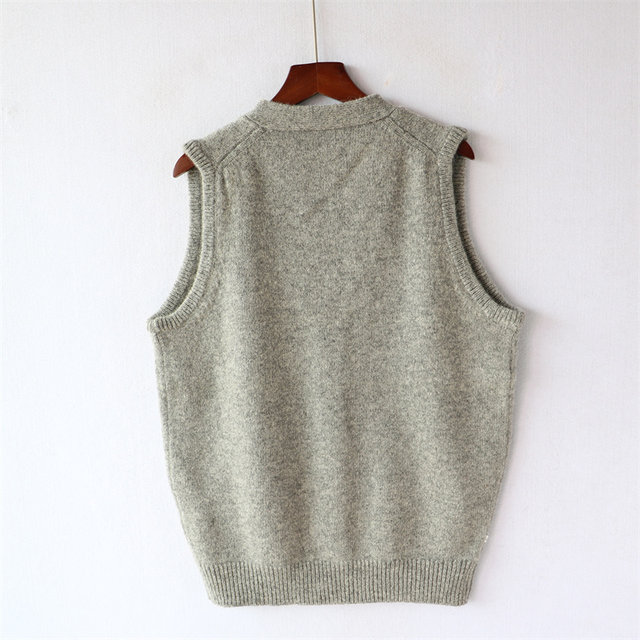 Mens Sweater Vest Fair Isle Slipover V Neck Sleeveless Sweater