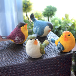 Creative Outdoor Garden Gardening Courtyard Balcony Home Furnishings Wine Cabinet Decorations Resin Simulated Bird Ornaments