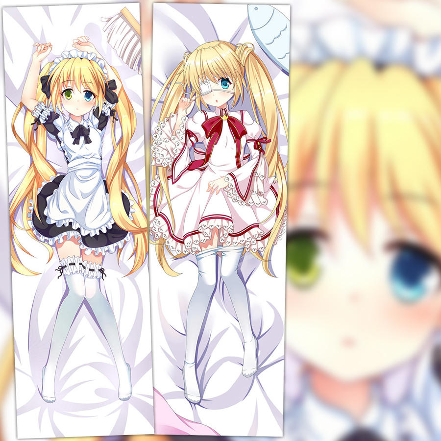 rewrite 中津静流 妹抖女仆 动漫等身抱枕 2wt抱枕套 靠枕方枕