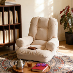 French-Style Gentle Wind Lazy Sofa for Bay Windows, Single-Seat Lounge Chair for Living Room and Bedroom, Bed Cushion, Tatami Seat