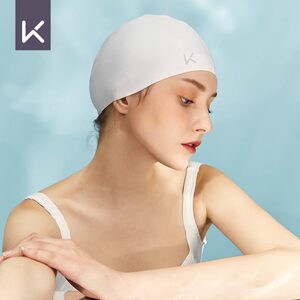 Keep swimmer silicone, waterproof, waterproof, children, adult male and female long hair care ear, big head circumference large swimming hat
