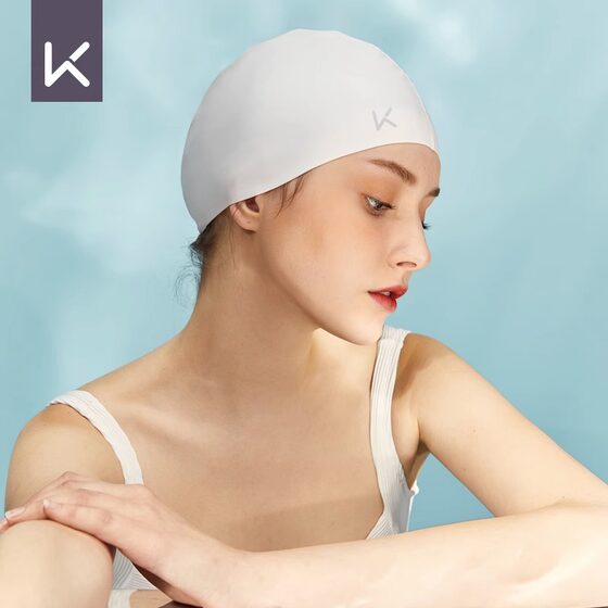 Keep swimmer silicone, waterproof, waterproof, children, adult male and female long hair care ear, big head circumference large swimming hat
