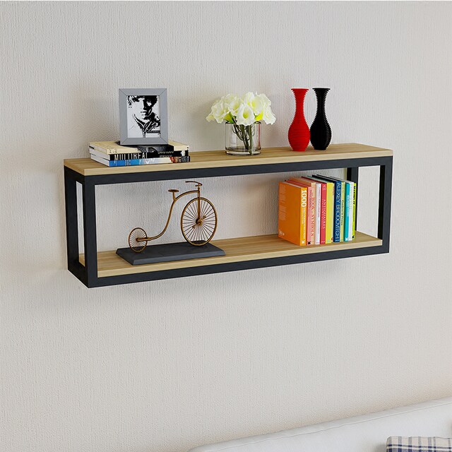 Colorful Wall Rack Iron wall rack decorative rack wall hanging bookshelf flower rack ...