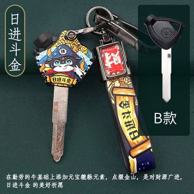 Suitable for Haojue AFR125/UCR/USR125 motorcycle key set tiger shark ...