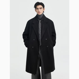 
Earl Dowle 2025 early winter handmade double-sided wool wool coat for men's mid-length warm wool coat