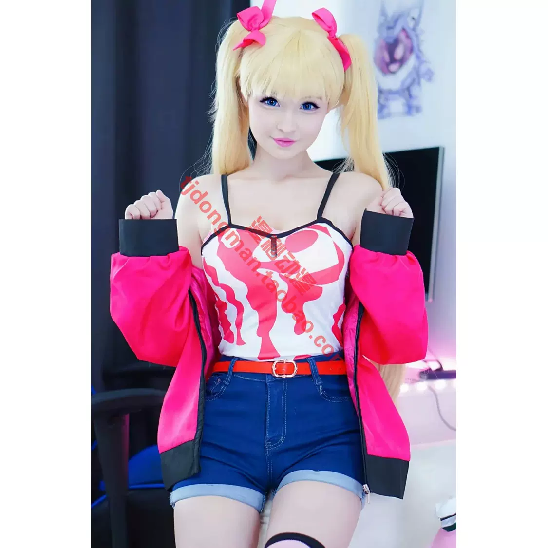鬼父秋月爱莉常服cosplay定做承接各种动漫服装假发定制