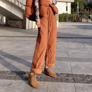 
Down pants for women wearing this year's popular pants European white duck down straight-leg trendy nine-point winter women's pants