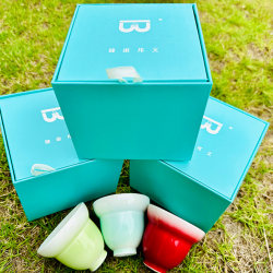 Bangwen Ceramics Jingdezhen High-Temperature Selenium-Rich and Oxygen-Rich Ceramic Single Cup