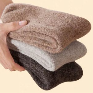 
Thickened wool socks for women in winter plus velvet thickened terry socks for women men's socks dark black middle-aged and elderly cotton socks very thick