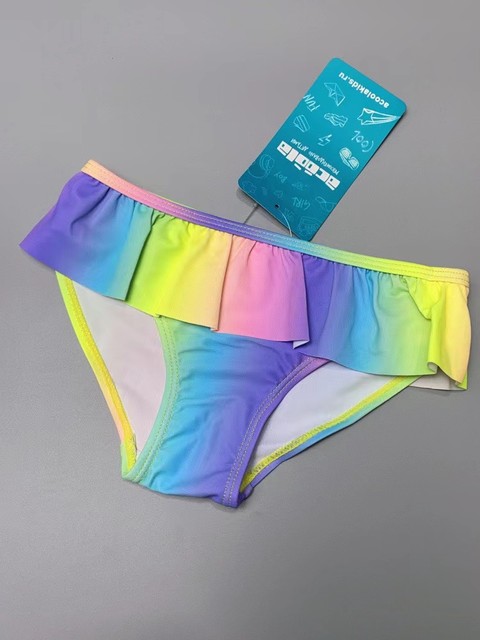 Amber single acool* girls split swimsuit gradient color cute and fashionable lace hot spring triangle swimming trousers