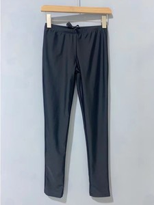 Amber adult surfing long swimming trunks Men and ladies General Pure Black Beach Sunscreen Speed ​​Stroke Stroke Model
