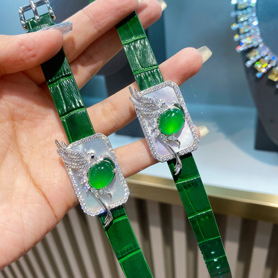 ブレスレット 本翡翠 高氷ヒスイ 緑黄紫 誕生日プレゼント 手作り 本物保証