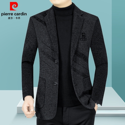 Pierre Cardin High-end woolen Suit Men Outwear 2025 Spring and Autumn New arrival Middle-aged Casual silm Single Suit