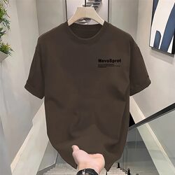 Foreign Trade Clearance~ Withdrawn Items, Bargain American Casual Trendy Round-Neck Pure Cotton Tops, New Summer Couple Short-Sleeve T-Shirts