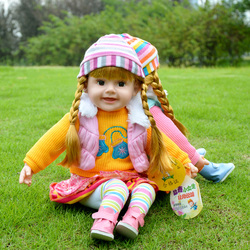 Children's Talking Doll Intelligent Dialogue Singing Little Princess Cloth Doll Simulation Full Soft Plastic Girl Toy