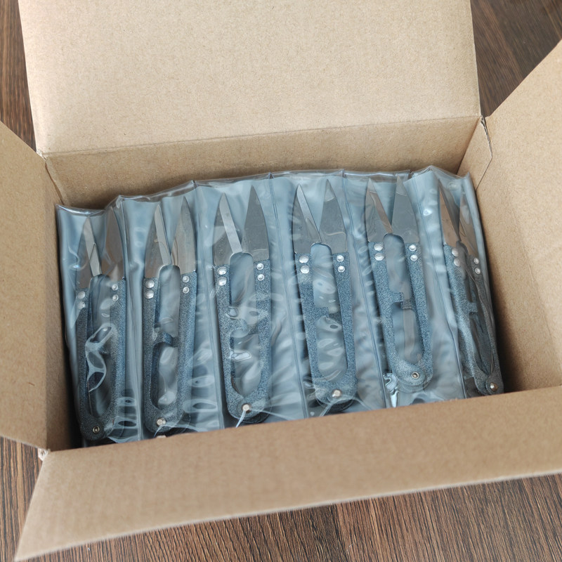 항주 장 XIAOQUAN 가위 TB-448S 스프링 원사 스레드 절단 크로스 스티치 U 자형 재단사 섬유 스레드 작은 가위-