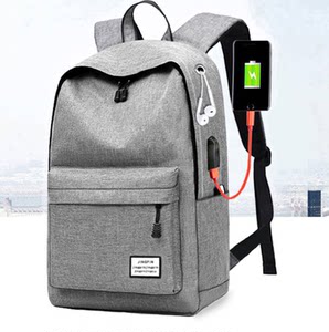 
Korean version of middle school students canvas backpack elementary school students backpack laptop bag travel bag tutor bag
