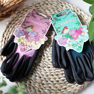 Berry/Bird Gardening Forest Gloves Protective Anti-Slip Wear Resistant Flower Refill Tool Floral Elastic Breathable
