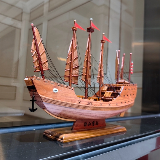 木製フォーチュンシップ宝船モデル装飾品江南水郷船軍艦オフィス