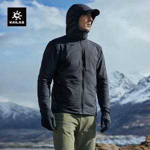 
Kailishi AC 80 cotton jacket for men, P cotton windproof warm jacket, outdoor mountaineering, hiking and skiing hooded cotton jacket