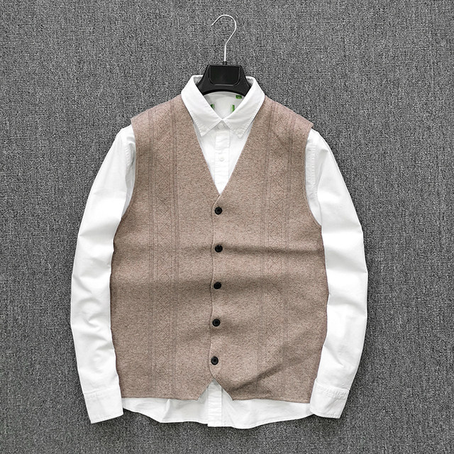 Gentleman's Japanese Single Foreign Trade V-neck Sweater Autumn ...