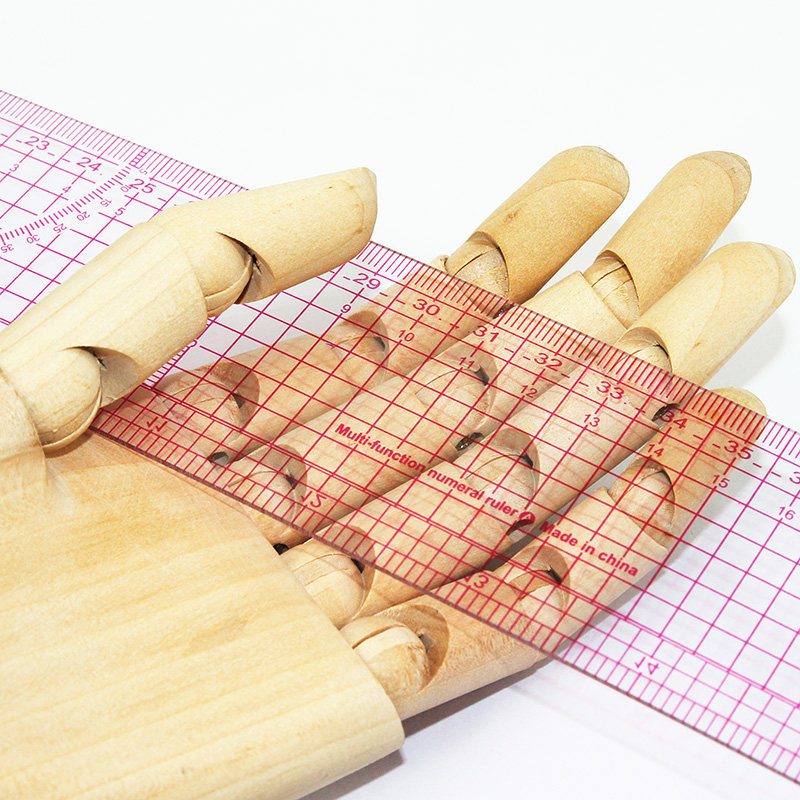 등급 자, 의류 절단 패턴 제작 및 제판 도구 길이 45-60CM, 다기능 내장 스케일-