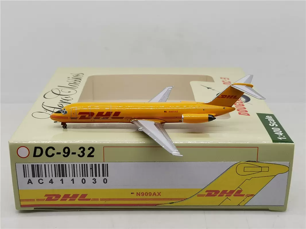 AeroClassics 1:400 DHL 敦豪快递DC-9-32 N909AX 合金飞机模型-Taobao