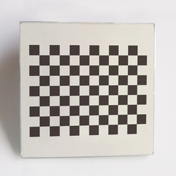 Checkerboard Aluminum Oxide Calibration Plate Diffuse Reflection Non-reflective 12*9 Square Visual Optical Correction Plate