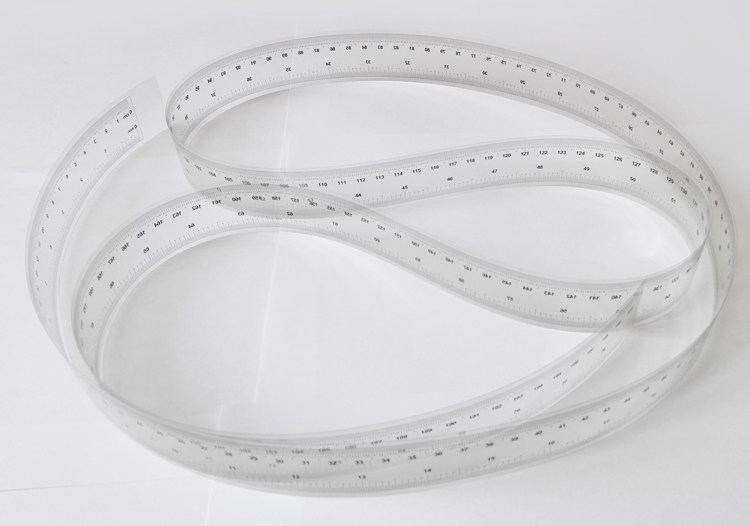 Transparent 1mm Ruler Transparent Soft Ruler - Metric, 0.1mm/0.5mm/1mm Scale